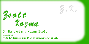 zsolt kozma business card